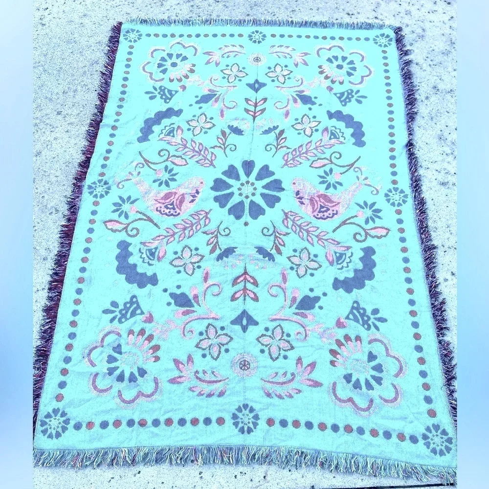 Free People-Reversible Tapestry Blanket